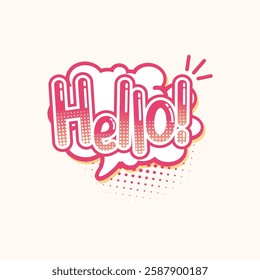 Pop Art Comic Speech Bubble Illustration for design needs, Landing Pages, Animation, Apps, Presentations, Content Creator and other Promotions