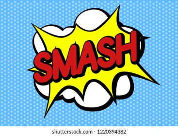 pop art comic speech bubbles vector , cartoon illustrations / sticker / smash 