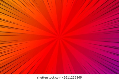 Pop art comic strip cover design. Retro style comic strip background explosion isolated. Halftone colored background frame