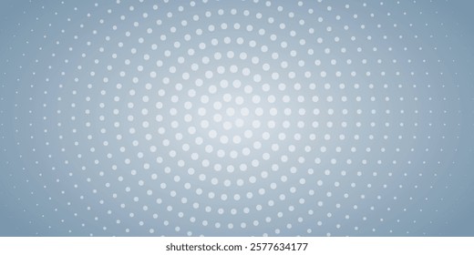 Pop art comic style dotted circle halftone pattern. Abstract dotted circles, round halftones geometric dots, pop art texture.