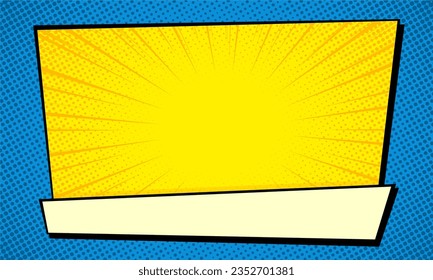 diseño de fondo de plantilla de comic de arte pop