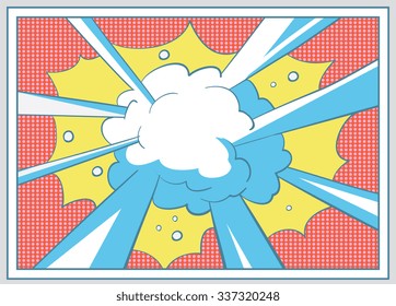 Pop art comic vector burst. Burst vector