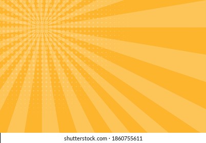 Pop art comic zoom background with lines and glow. Vector Illustration EPS10