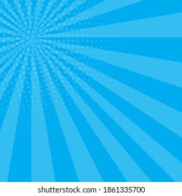 Pop art comic zoom background with lines and glow. Vector Illustration EPS10