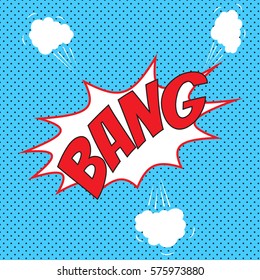 Pop art comics "Bang!" speech bubble. Vector illustration