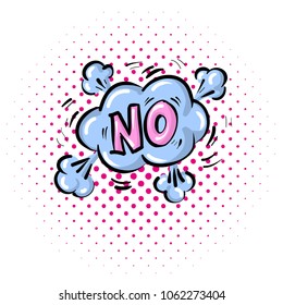 Pop art comics No speech bubble. Vector illustration