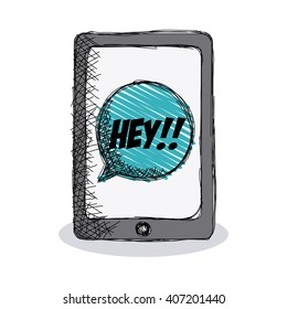 pop art communication bubble, vector illustration