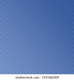Pop Art Creative Concept Blue Comics Book Magazine Cover. Polka Dots Colorful Background. Cartoon Halftone Retro Pattern. Abstract Template Design For Poster, Card, Sale Banner. 90-s Style.
