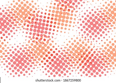 Pop art creative concept colorful comics book magazine cover. Polka dots beige background. Cartoon halftone retro pattern. Abstract template design for poster, card, sale banner, empty bubble.