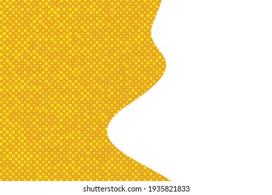 Pop art creative concept colorful comics book magazine cover. Polka dots colorful background. Cartoon halftone retro pattern. Abstract template design for poster, card, sale banner. Copy space.