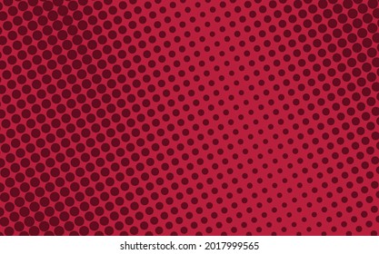 El concepto creativo del arte pop colorido en la portada de la revista de historietas. La polka tiene el fondo rojo. Patrón retro de medio tono de caricatura. Resumen de diseño punteado para afiches, tarjetas, pancartas, burbujas vacías.