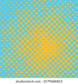 Pop art creative concept colorful comics book magazine cover. Polka dots colorful background. Cartoon halftone retro pattern. Abstract template design for poster, card, sale banner, empty bubble.