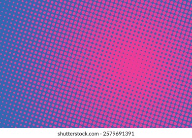 Pop art creative concept colorful comics book magazine cover. Polka dots colorful background. Cartoon halftone retro pattern. Abstract template design for poster, card, sale banner, empty bubble.