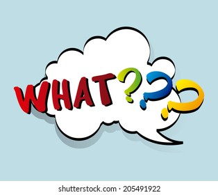 Pop art design over blue background, vector illustration