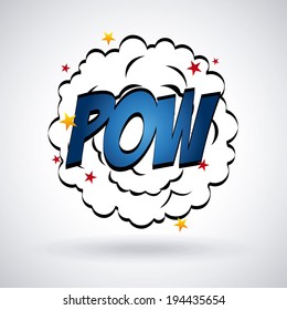 Pop art design over gray background, vector illustration
