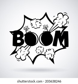 Pop art design over gray background, vector illustration