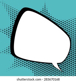 Pop art design over pointed background, vector illustration