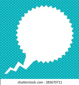 Pop art design over pointed background, vector illustration