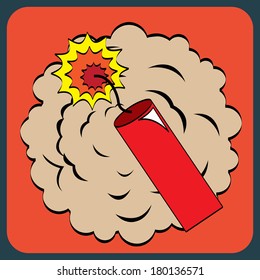 pop art design over red background vector illustration