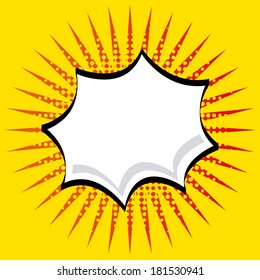 pop art design over yellow  background, vector illustration
