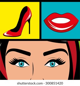 Pop art design, vector illustration eps 10.