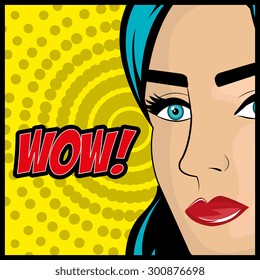 Pop art design, vector illustration eps 10.