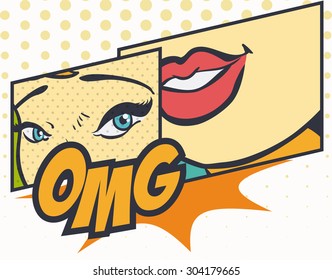 Pop art design, vector illustration eps 10.