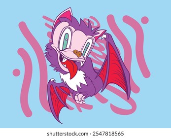 pop art devil maske illustration mit japanischem stil für kaijune event