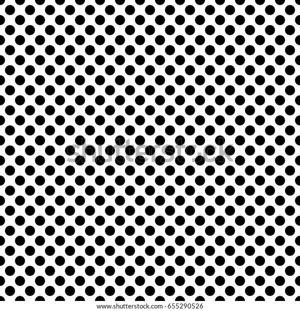 Pop Art Dots Background Black White Stock Vector Royalty
