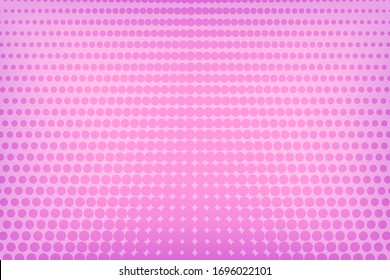 Pop art dots background. Geometric vintage pink halftone design. Pop art print. Retro pattern. Comics book magazine cover. 90-s style. Template design for poster, card, flyer.