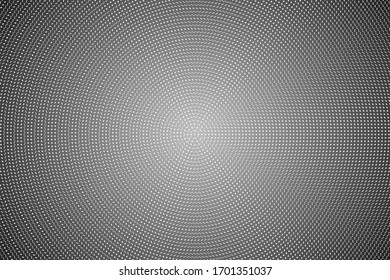 Pop art dots background. Geometric vintage monochrome fade wallpaper.  Halftone black and white geometric  design. Pop art print. Retro pattern. Comics book magazine cover. 90-s style.