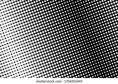 Pop-Art-Punkte-Hintergrund. Monochrome, geometrische Vintage-Wallpaper  Halftone Schwarz-Weiß geometrisches Design. Pop Art Print. Retro-Muster. Cover des Comics-Buchmagazins. 90er Jahre Stil.