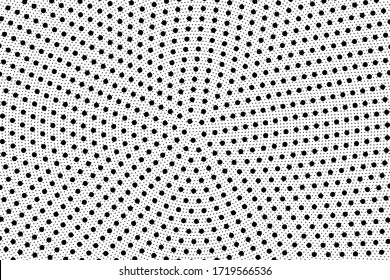 Pop art dots background. Geometric vintage monochrome fade wallpaper.  Halftone black and white geometric  design. Pop art print. Retro pattern. Comics book magazine cover. 90-s style.