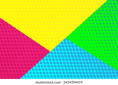 Pop Art Dotted Background colorful style