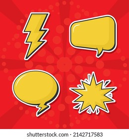 Symbol-Design für Pop-Art-Elemente