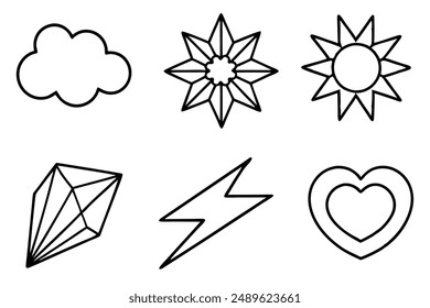 Pop Art Elements Line Art Illustration Unique Concepts Techniques