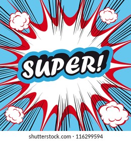 Pop Art explosion Background Super!