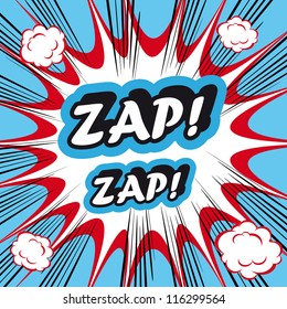Pop Art explosion Background Zap Zap!