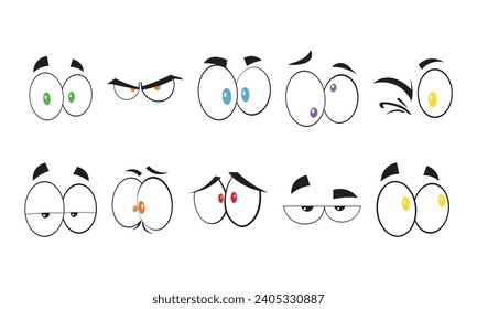 Pop Art Eye Element Set