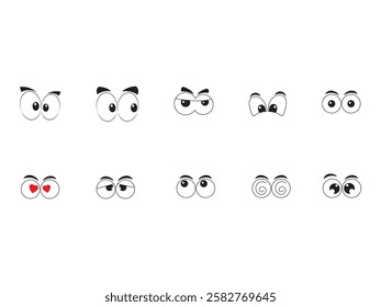 Pop Art Eye Element Set