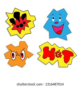 Pop art fashion chic patches, pins, badges and stickers.