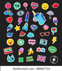Pop Art Fashion Chic Patches, Pins, Badges And Stickers