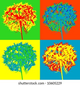 pop art flower