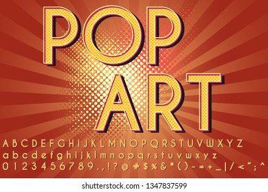 Pop art font