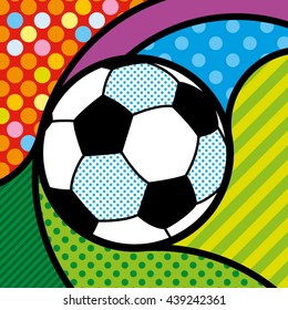 POP ART FOOTBALL SOCCER BALL 