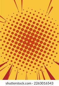 Pop art frame with brown halftone