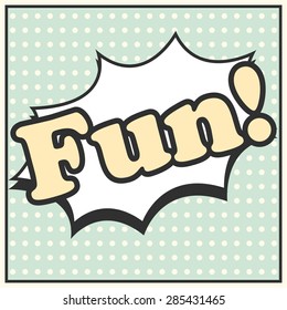 pop art fun, illustration in vector format