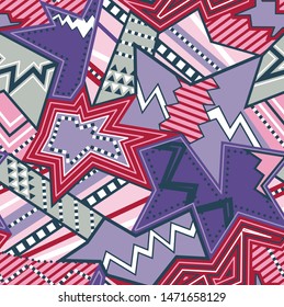 pop art geometric pattern design, multi colored fabric pattern