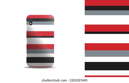 pop art geometric phone case vector design template. eps10