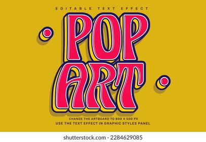 Pop Art, groovy quote bearbeitbare Texteffekt Vorlage